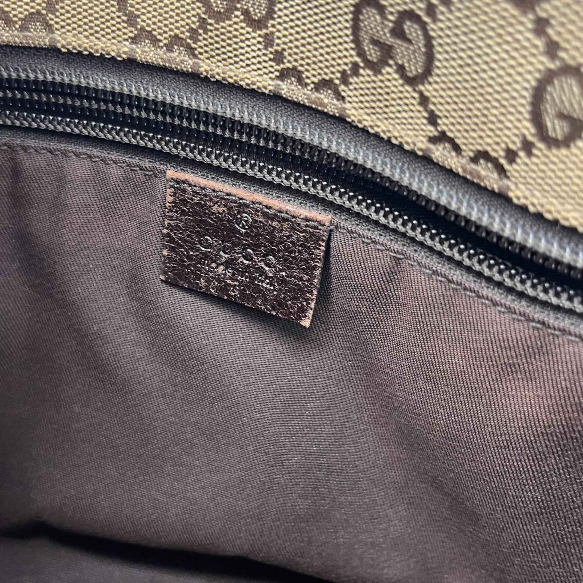 Women's Vintage Gg Monogram Bag Brown - Image 11