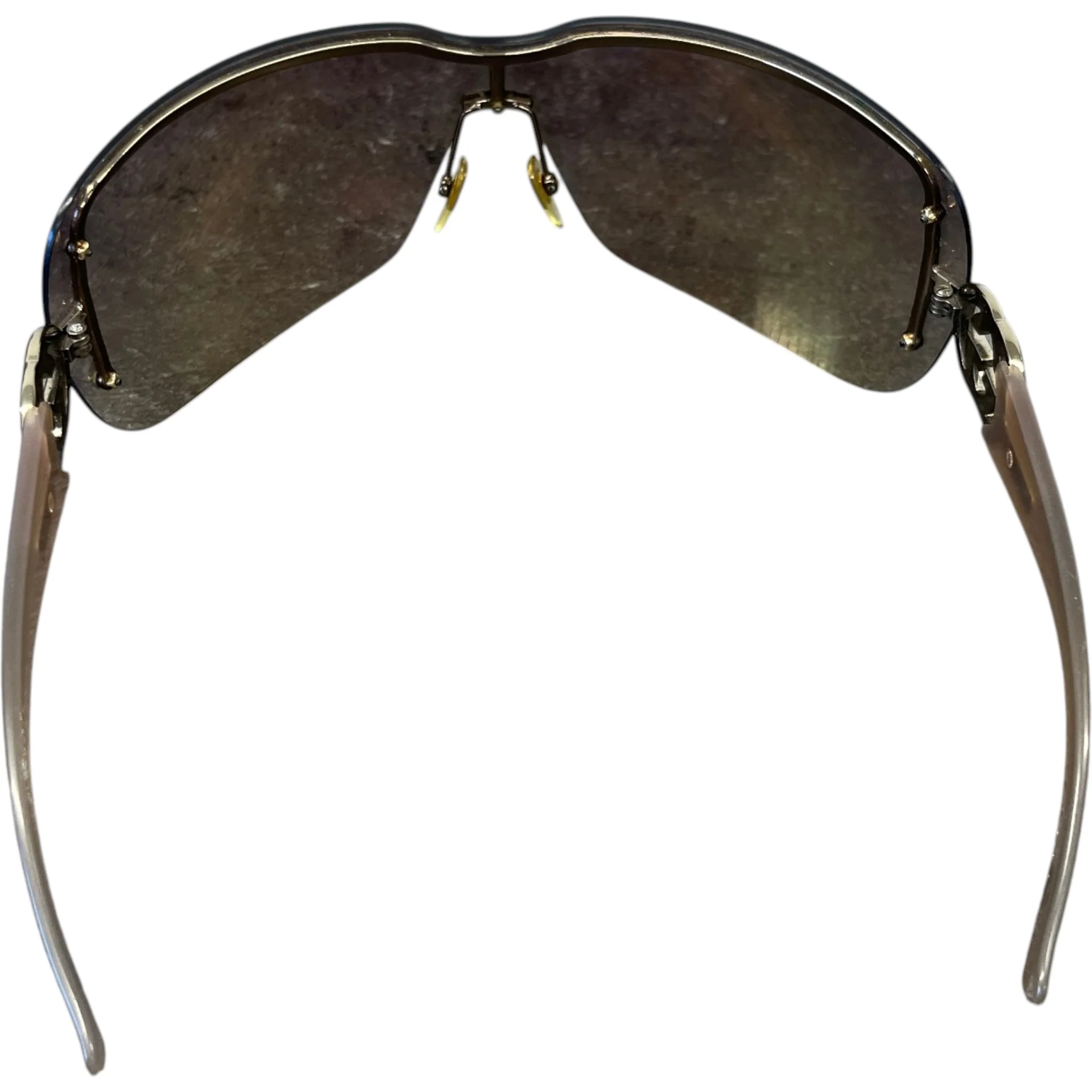 Women's Vintage Gg Shield Sunglasses Grey - Image 4
