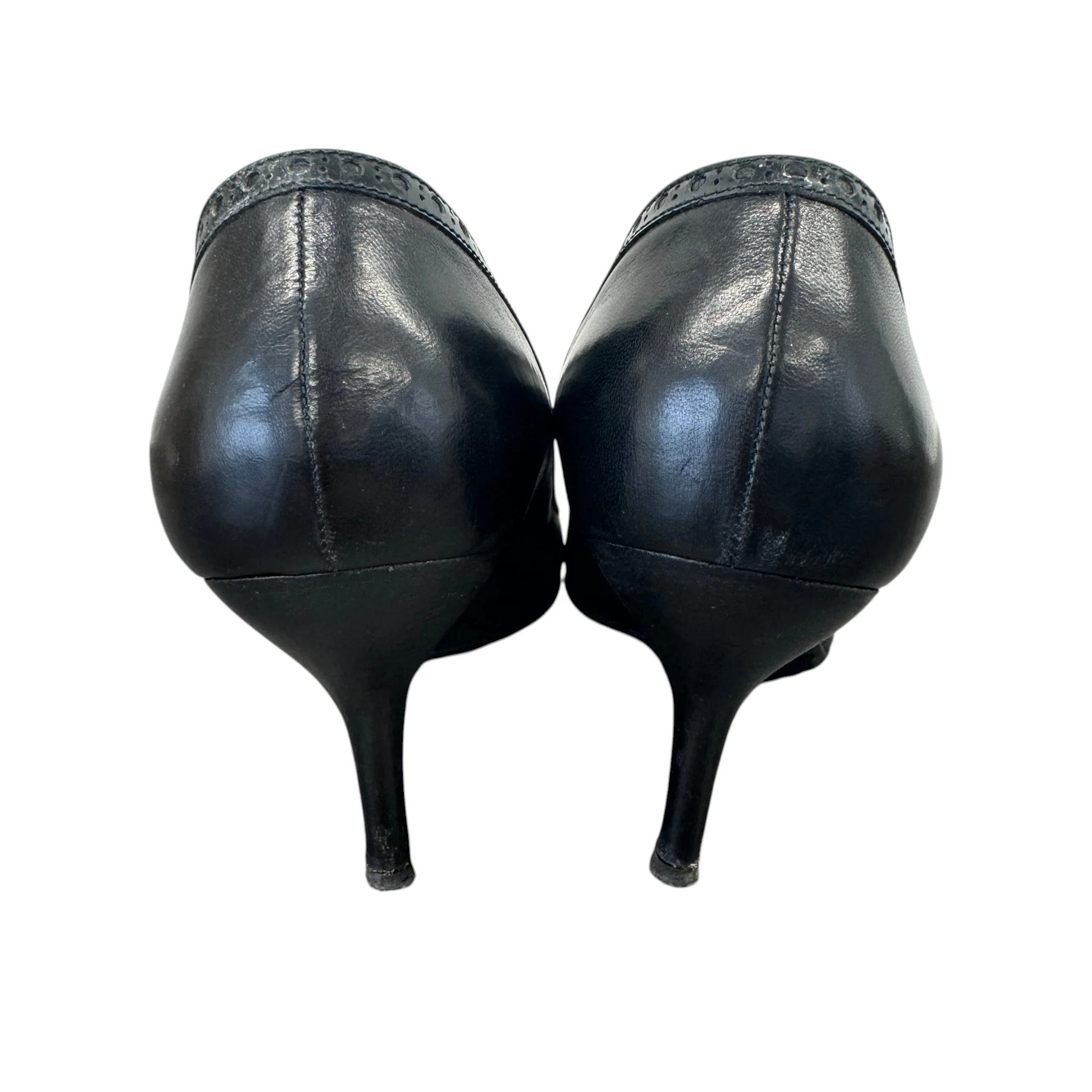 Women's Vintage Pointed Toe Heels Black Size EU 38.5 / UK 5.5 - Image 7