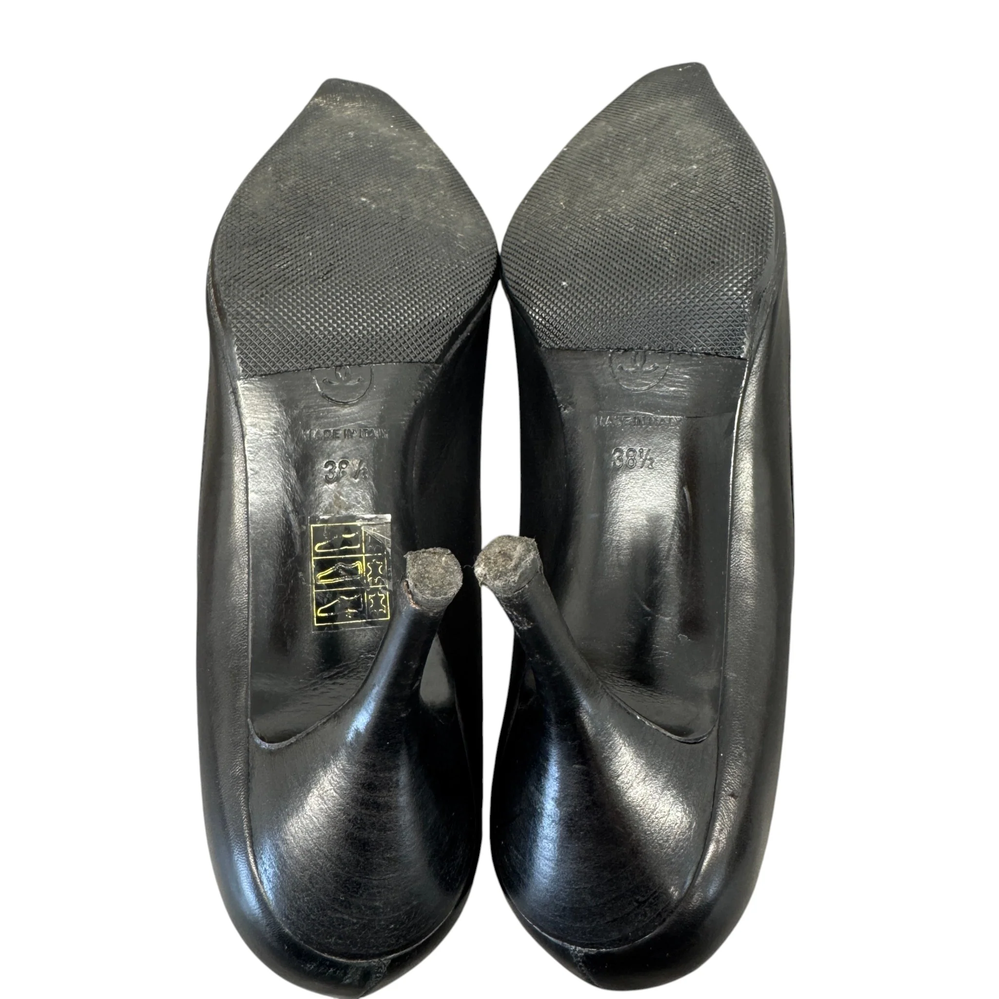 Women's Vintage Pointed Toe Heels Black Size EU 38.5 / UK 5.5 - Image 8