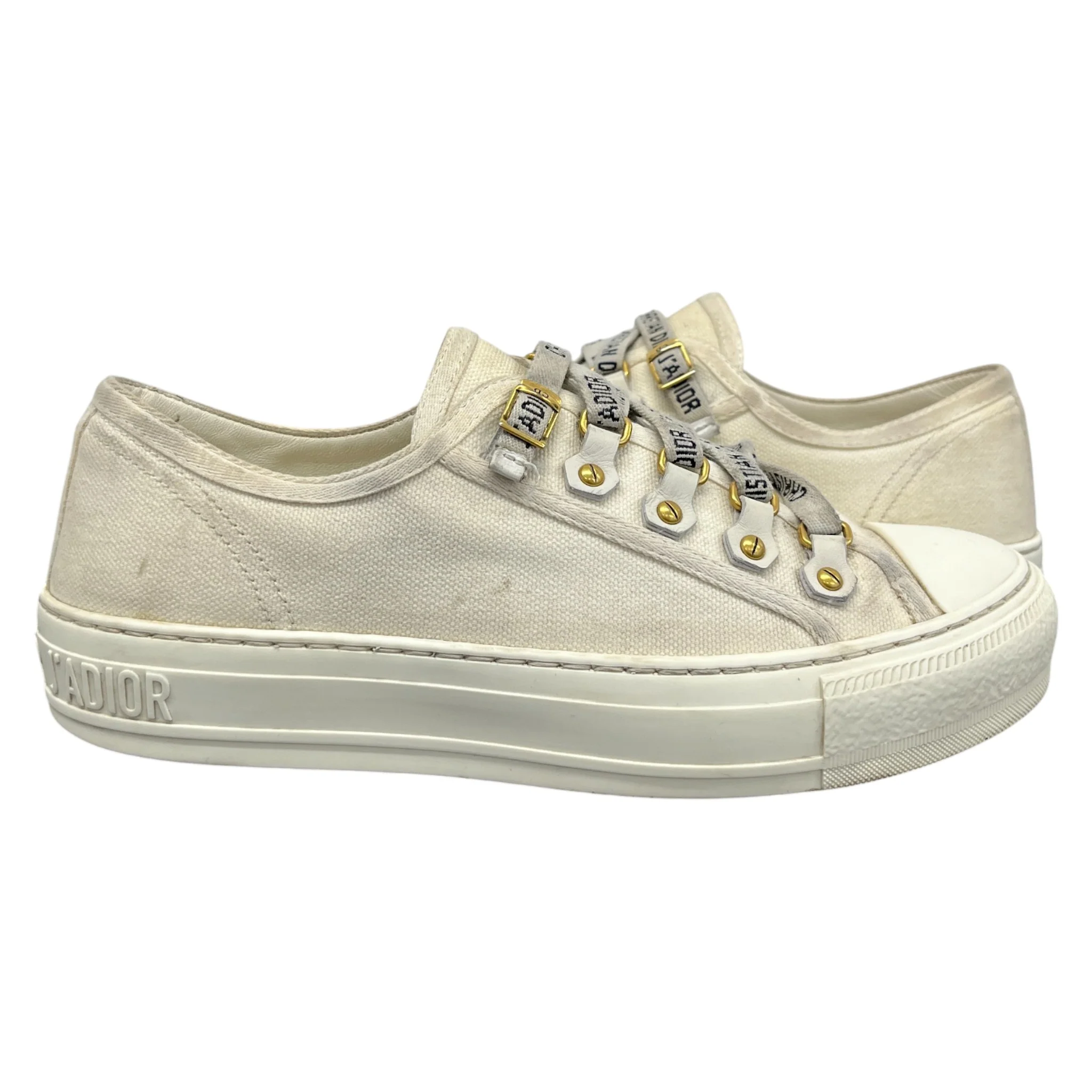Women's Walk'N'Dior Low Trainers Cream Size EU 36.5 / UK 3.5 - Image 3