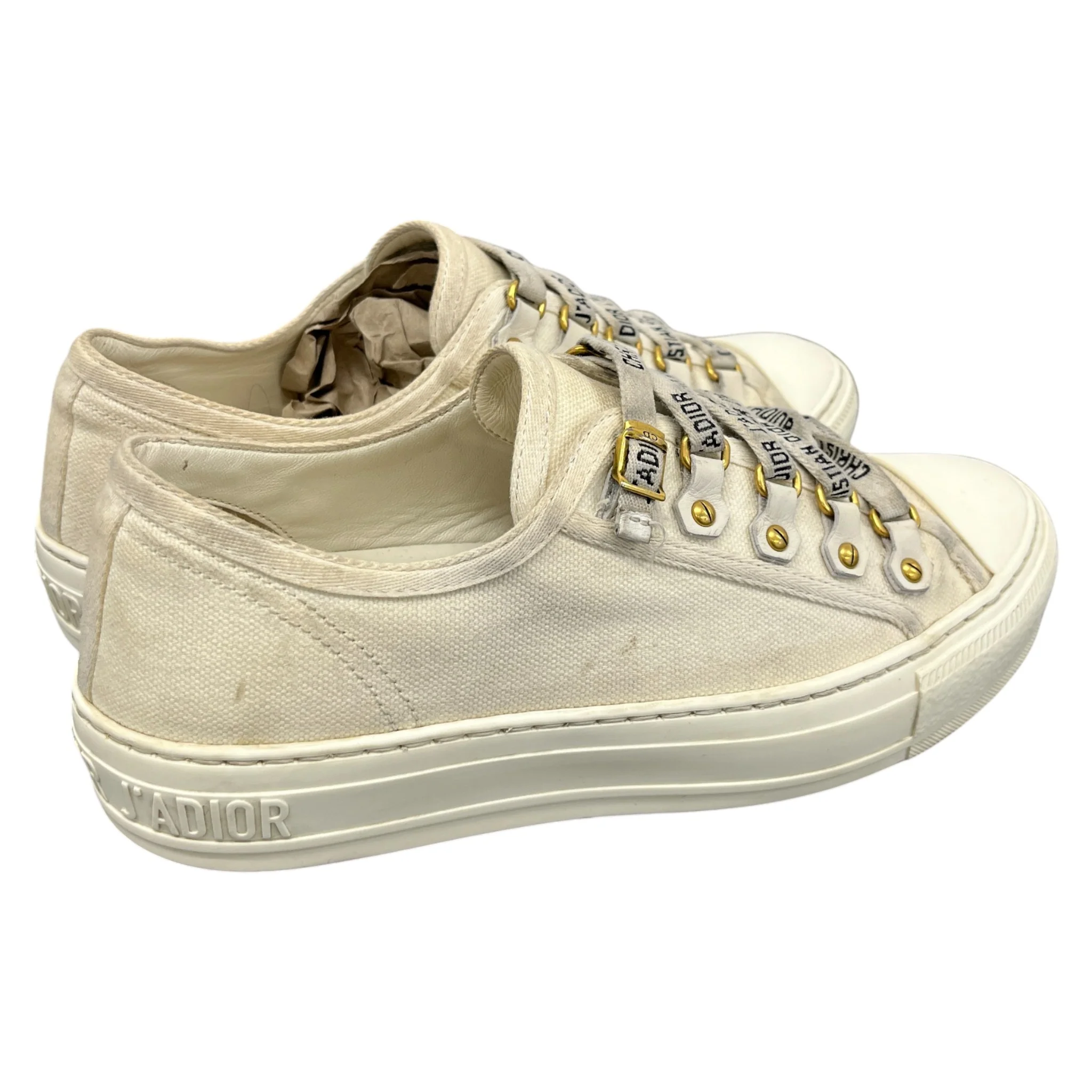 Women's Walk'N'Dior Low Trainers Cream Size EU 36.5 / UK 3.5 - Image 8