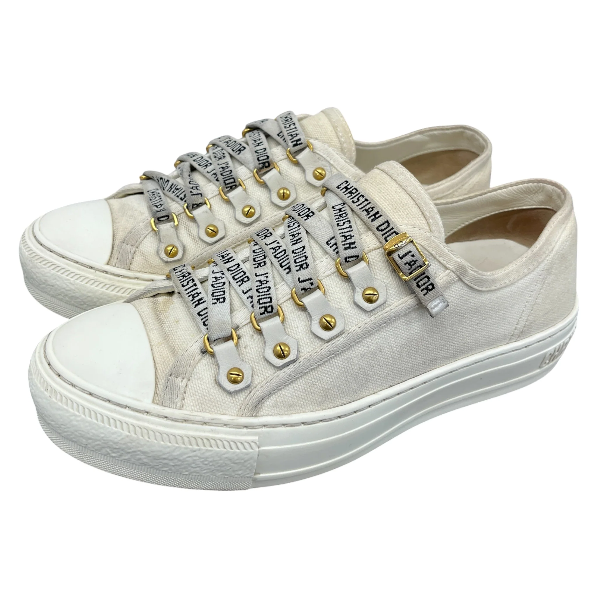 Women's Walk'N'Dior Low Trainers Cream Size EU 36.5 / UK 3.5 - Image 9