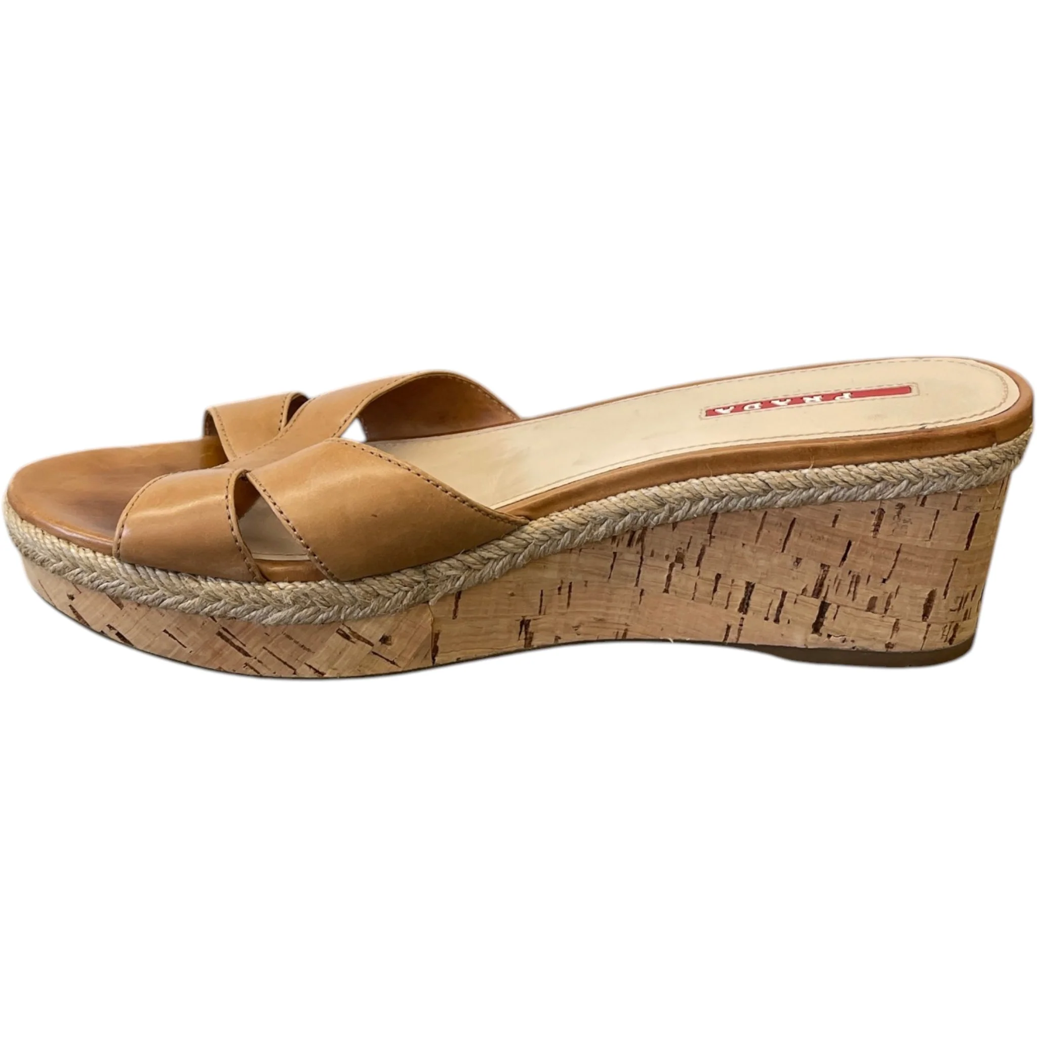Women's Wedge Slides Sandals Beige Size EU 39.5 / UK 6.5 - Image 2