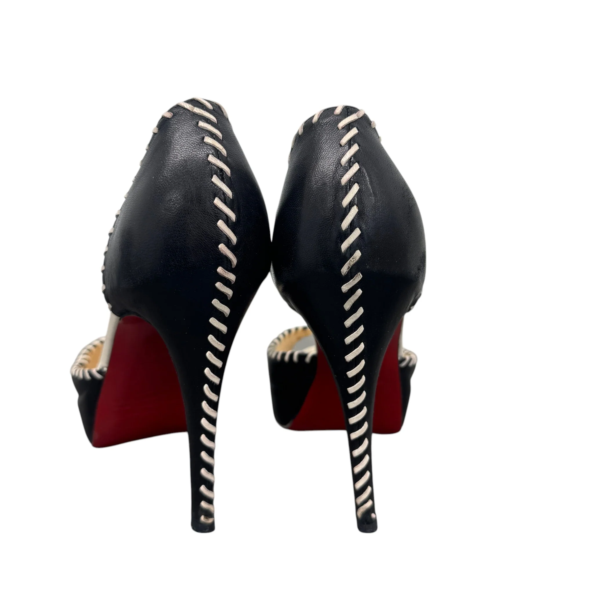 Women's Whipstitch D'Orsay Heels Black Size EU 38.5 / UK 5.5 - Image 9