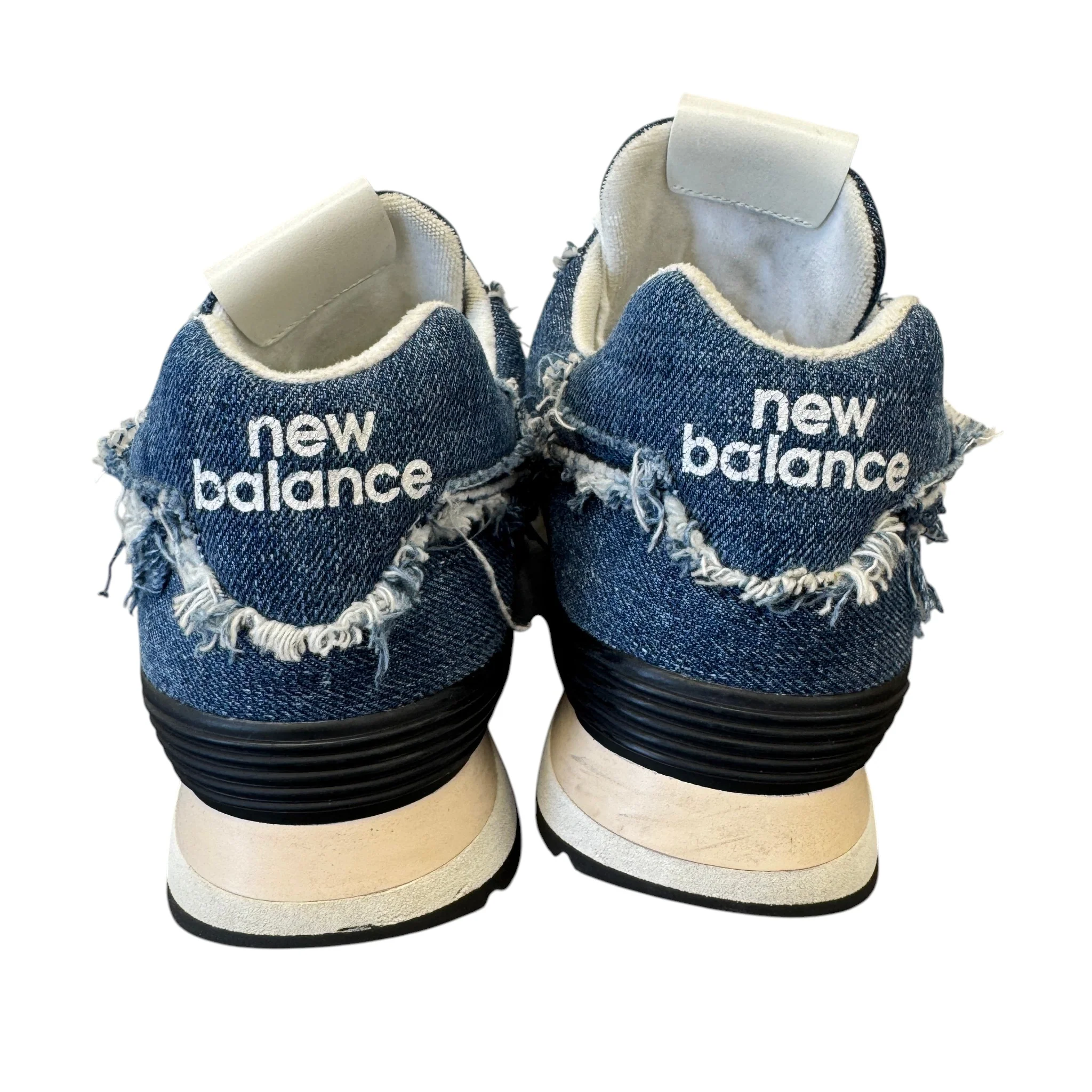 Women's X New Balance 574 Denim Low Trainers Blue Size EU 38 / UK 5 - Image 8