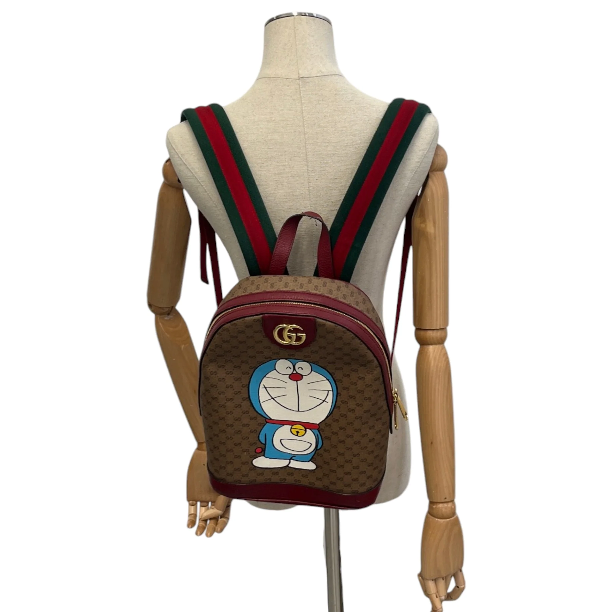 X Doraemon Rare Backpack Burgundy - Image 2